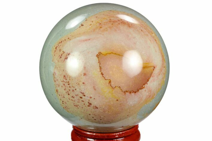 Polished Polychrome Jasper Sphere - Madagascar #124139
